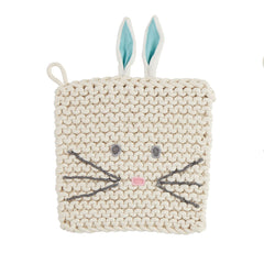 Bunny crochet trivet