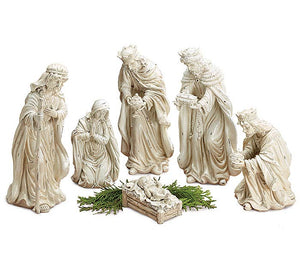 White distressed nativity