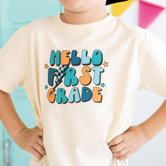 Hello First Grade Short Sleeve T-Shirt