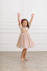 Diana Dress in Confetti Cream