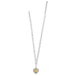 Petite 2tn Heart mosaic necklace