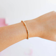 ILY Bracelet in Gold: Extended 7.25 inch