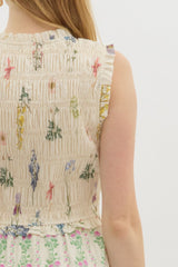 Smocked floral dress