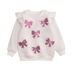 Bow sequin sweater