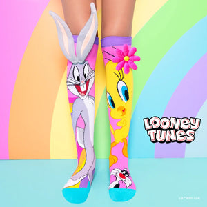 TWEETY AND BUGS BUNNY SOCKS- Toddler Size Ages 3-5