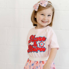Red, White, & Cute Tulle Bow Headband - Hair Bows