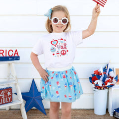 Bomb Pop Tutu - Dress Up Skirt- Kids 4th of July Tutu