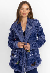 Cordelia blu patchwork jacket