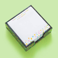 Confetti Acrylic Holder + Sticky Reminder Set