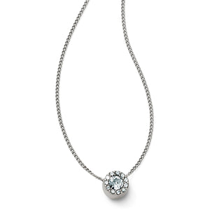 ILLUMINA MINI SOLITAIRE necklace-silver