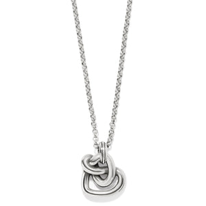 Interlok curve heart necklace