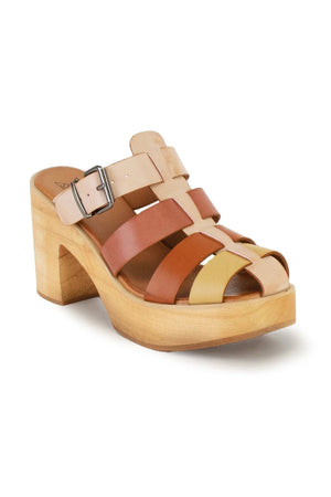 Fashion Chunky Wooden Platform Sandal