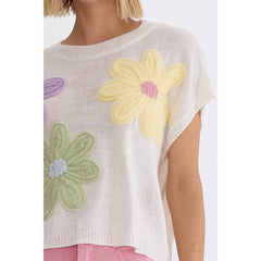 FLOWER SWEATER FRONT