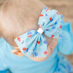 Bomb Pop Tulle Bow Baby Headband - 4th of July