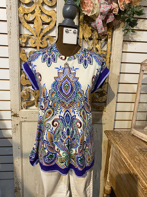 Janie Favorite crew neck draped tee-Ruta