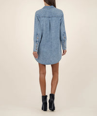 Rooney- Button up denim Dress