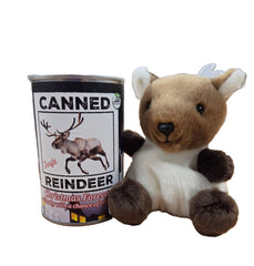 Canned plush animale