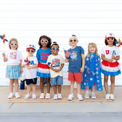 Patriotic Petal Tutu - Dress Up Skirt - Kids 4th of July