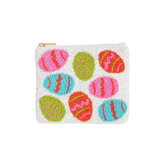 Easter beaded coin wallet