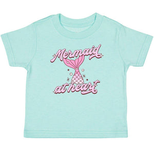 Mermaid At Heart Short Sleeve T-Shirt - Kids Summer Tee