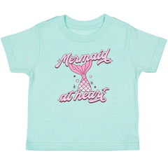 Mermaid At Heart Short Sleeve T-Shirt - Kids Summer Tee