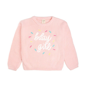 Birthday Girl Sprinkle Knit Sweater - Kids - Girls Clothes