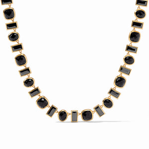 Antonia Tennis Necklace- Black