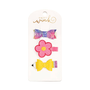 Retro Pencil Clip Set - Back To School Hair Clips - Kids