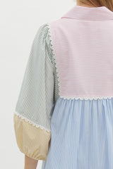 Pastel pinstripe dress