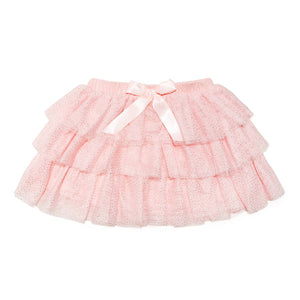 Ballet Bow Tiered Tutu - Kids Dress Up Skirt - Coquette: 1-2Y