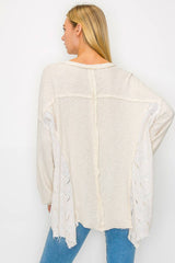 Mineral Wash Boho Paisley Top