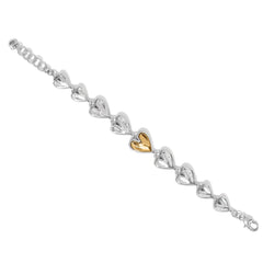 Cascade heart bracelet