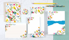 Chunky Bow Notepad - Songbirds & Flowers