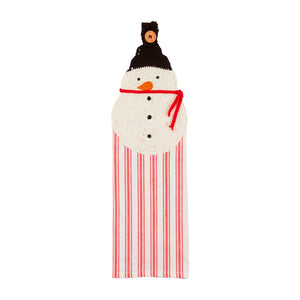 Snowman hanging towel