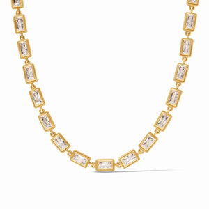 Baguette Tennis Necklace- cubic zirconia