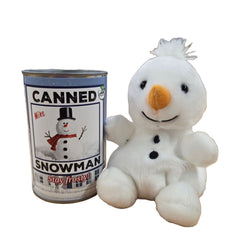 Canned plush animale
