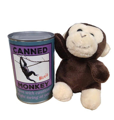Canned plush animale