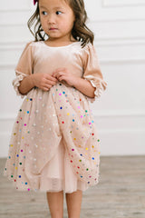 Diana Dress in Confetti Cream