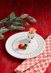 Reindeer Toothpick holder with plate