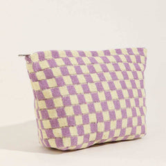 Spring Check Cosmetic Bag