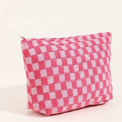 Spring Check Cosmetic Bag