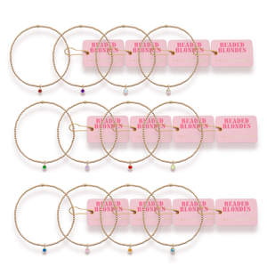 Birthstone Charm Bracelets: Standard 6.75 inch