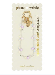 Phone Wristlet- bead trio
