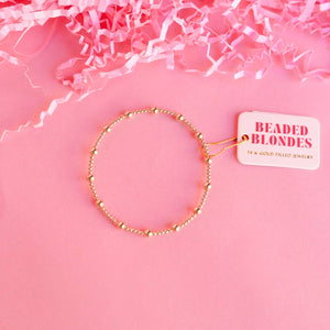 June Bracelet in Gold: Standard 6.75 inch