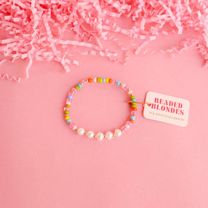 Tatum Multicolor Sprinkle Bracelet: Standard 6.75 inch