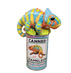 Canned plush animale