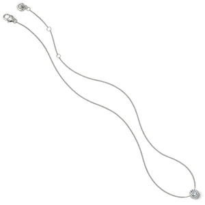 ILLUMINA MINI SOLITAIRE necklace-silver