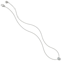 ILLUMINA MINI SOLITAIRE necklace-silver