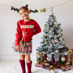 Christmas Plaid Tiered Tutu