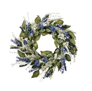 24” thistle lavender wreath